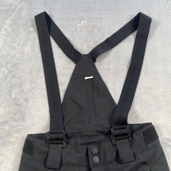 Obermeyer Ski Pants Teen Medium 10-12 Black Enforcer Insulated Suspenders - Picture 2 of 16